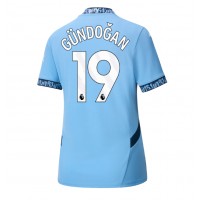 Camisa de time de futebol Manchester City Ilkay Gundogan #19 Replicas 1º Equipamento Feminina 2024-25 Manga Curta